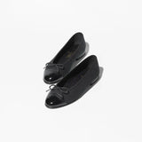 Ballet flats Cotton & Patent Calfskin Black
