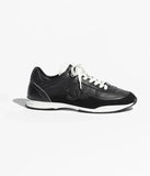 CHAENL Sneakers   Calfskin & Suede Calfskin  Black & White