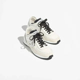 Sneakers Calfskin & Suede Calfskin  White & Black