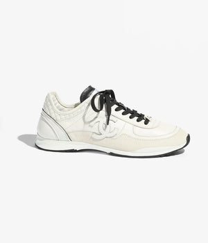 CHAENL Sneakers Calfskin & Suede Calfskin  White & Black