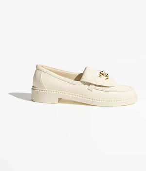 CHAENL Moccasins   Lambskin  Ivory
