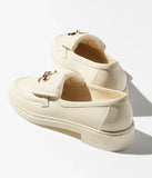 Moccasins   Lambskin  Ivory