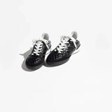 Sneakers   Shiny Calfskin, Calfskin & Suede Calfskin  Black & White
