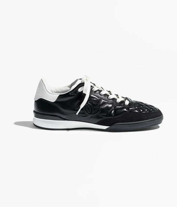 CHAENL Sneakers Shiny Calfskin Calfskin & Suede Calfskin Black & White