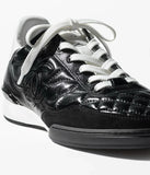 Sneakers   Shiny Calfskin, Calfskin & Suede Calfskin  Black & White