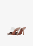 LE COEUR MULES IN PATENT CALFSKIN flesh-colored
