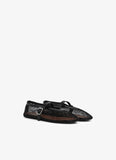 BALLET FLATS IN FISHNET black