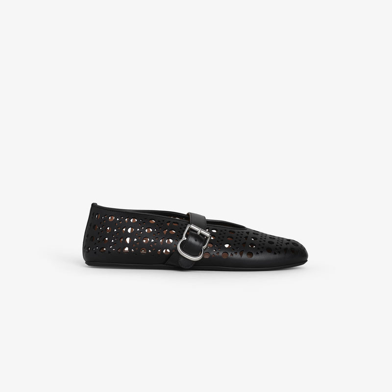 BALLET FLATS IN VIENNE LAMBSKIN BLACK