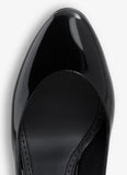 DECOLLETE SLINGBACKS IN PATENT CALFSKIN BLACK