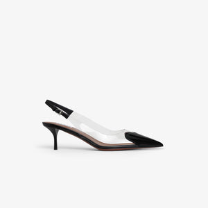 LE COEUR SLINGBACKS IN PATENT CALFSKIN