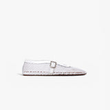 BALLET FLATS IN FISHNET white