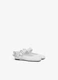 BIKER BALLET FLATS IN CALFSKIN