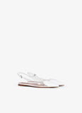 LE COEUR FLAT SLINGBACKS IN PATENT CALFSKIN while