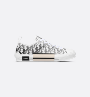 B23 League Low-Top Sneaker White and Black   Oblique Canvas