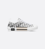 B23 League Low-Top Sneaker White and Black   Oblique Canvas