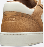 B27 Uptown Low-Top Sneaker Cognac and White Grained Calfskin