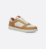 B27 Uptown Low-Top Sneaker Cognac and White Grained Calfskin