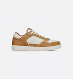   B27 Uptown Low-Top Sneaker Cognac and White Grained Calfskin