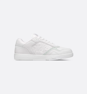   Sneaker White Grained Calfskin and White Gravity Leather