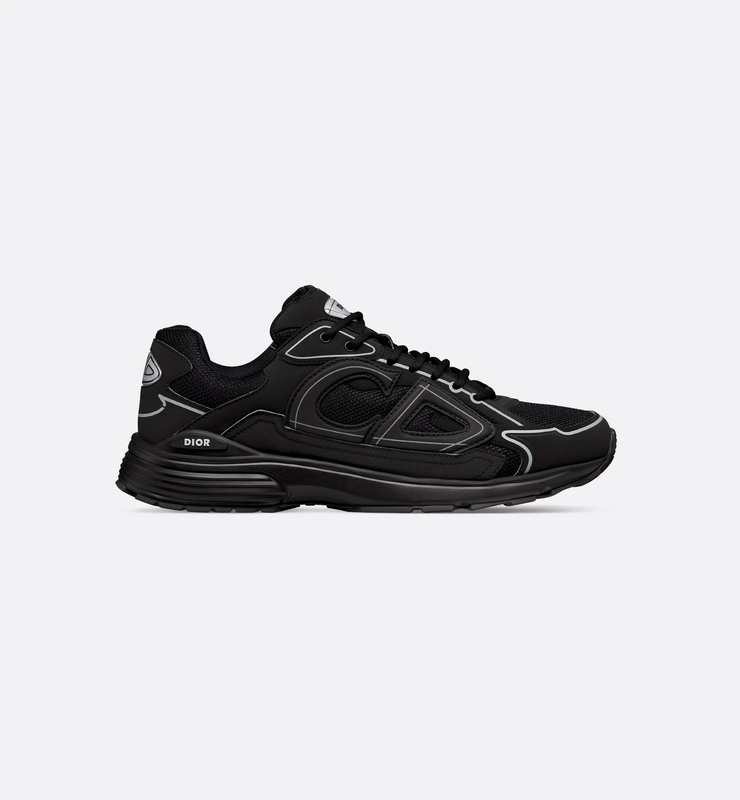 B30 Countdown Sneaker Black Mesh and Black Technical Fabric