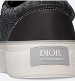 B33 Spin Sneaker Black Smooth Calfskin and Oblique Jacquard