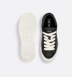 B33 Spin Sneaker Black Smooth Calfskin and Oblique Jacquard
