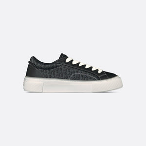 B33 Spin Sneaker Black Smooth Calfskin and   Oblique Jacquard