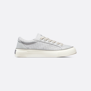B33 Spin Sneaker White Smooth Calfskin and   Oblique Jacquard