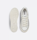 B33 Spin Sneaker White Smooth Calfskin and Oblique Jacquard