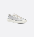 B33 Spin Sneaker White Smooth Calfskin and Oblique Jacquard