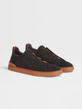 Men's Suede Triple Stitch  Sneakers black