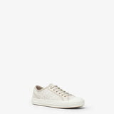 Male Female Domino White fabric low-tops