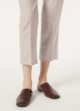 Powder Brown Alba Flat Mule