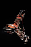 Giorgia Crystal Sandal 105 Silver Mirror white