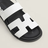 Male Female Genius sandal blanc Techno-sandal in calfskin
