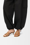 Petal Anagram slide in soft calfskin