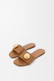 Pebble slide in soft calfskin