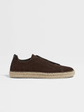 Beige Suede Triple Stitch Espadrilles