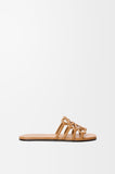 Petal Anagram slide in soft calfskin