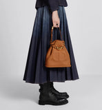 Medium C'est Bag Golden Saddle Embossed Calfskin