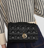My Top Handle Bag Black Cannage Lambskin