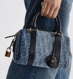 Groove 20 Bag Blue Denim Oblique Jacquard