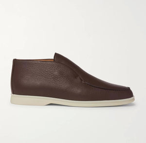 Men's Open Walk Full-Grain Leather Boots brown