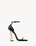 Saint Laurent opyum sandals in patent leather