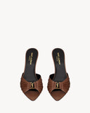 babylone mules in smooth leather
