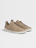Men's Light Taupe Triple Stitch SECONDSKIN Sneakers brown