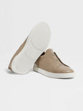Men's Light Taupe Triple Stitch SECONDSKIN Sneakers brown
