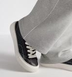 B33 Spin Sneaker Black Smooth Calfskin and Oblique Jacquard