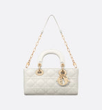 Small Lady Bag Latte Cannage Lambskin