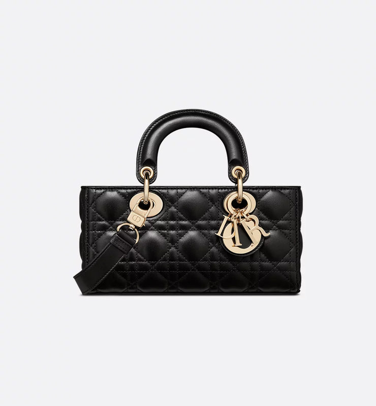 Small Lady Bag Black Cannage Lambskin